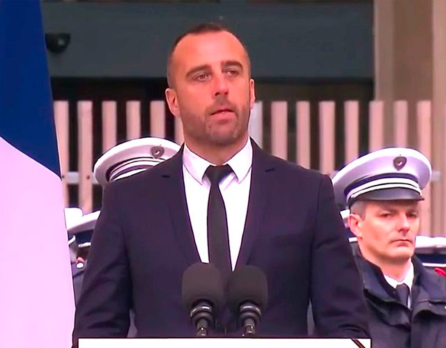 El emotivo discurso del marido del policía asesinado en París