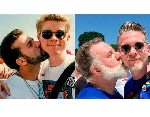 Una pareja gay repite foto 25 años después para demostrar que el amor es duradero