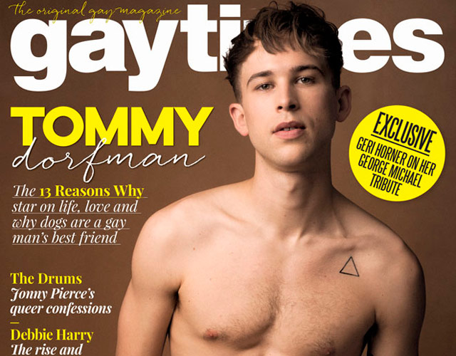 El actor de 'Por 13 Razones' Tommy Dorfman desnudo en Gay Times