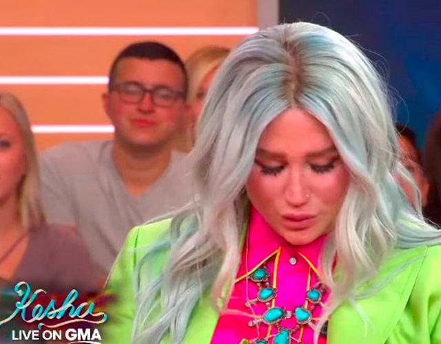 Kesha llora para promocionar su nuevo disco 'Rainbow'