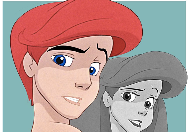 Reimaginan los príncipes Disney en versión transexual