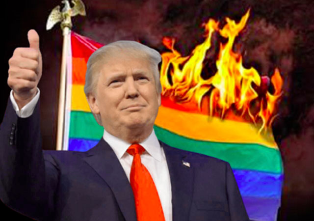 Trump acude a una reunión de homófobos y les apoya oficialmente