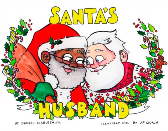 Polémica por un Papá Noel gay y negro en un libro infantil