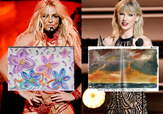 Britney Spears y Taylor Swift, dos divas reconvertidas a pintoras