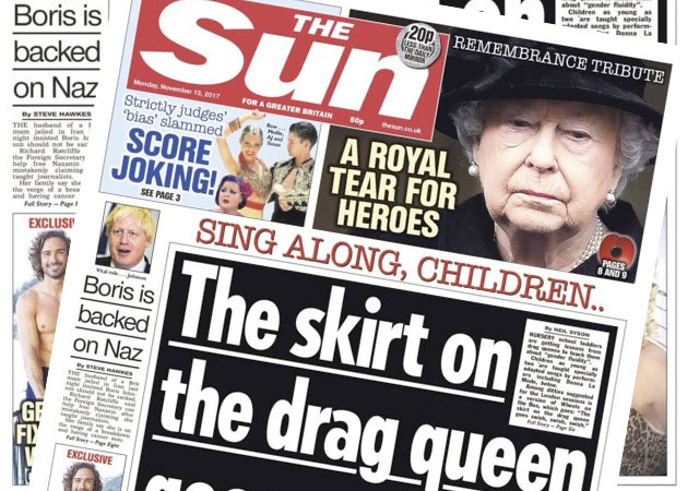 El periódico 'The Sun' saca la portada más transfóbica del año