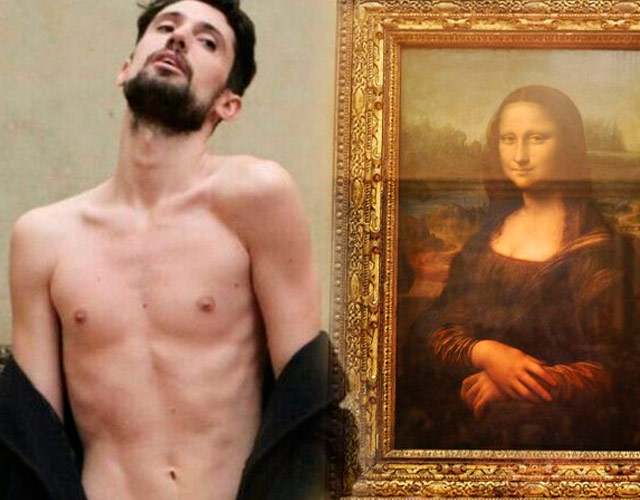 Detienen a un hombre desnudo delante de la Mona Lisa en el Louvre