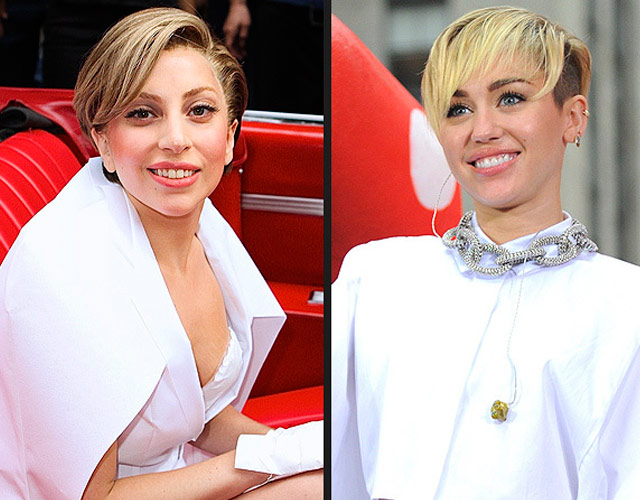 Miley Cyrus y Lady Gaga desnudas en una campaña de protesta contra los Grammy