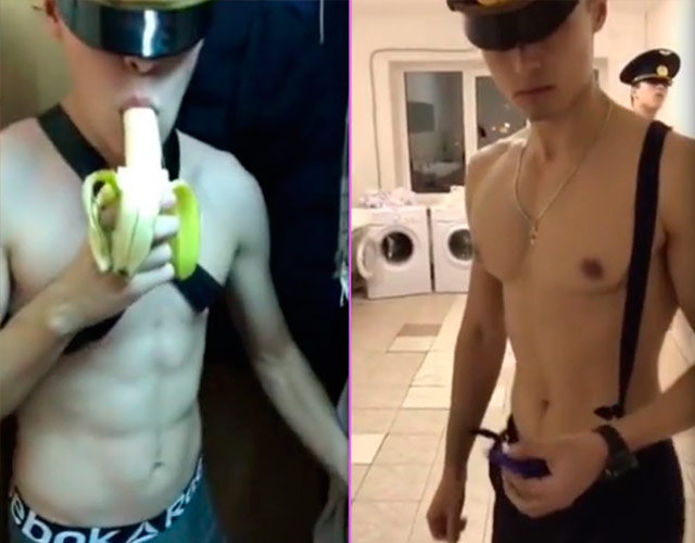El vídeo gay de unos cadetes rusos desnudos, bailando y comiendo plátanos
