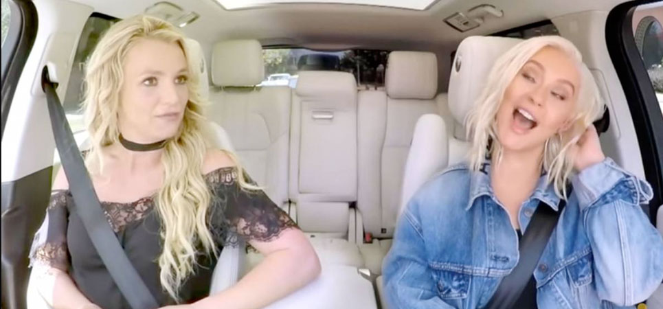 El vídeo de Christina Aguilera y Britney Spears juntas en Carpool Karaoke