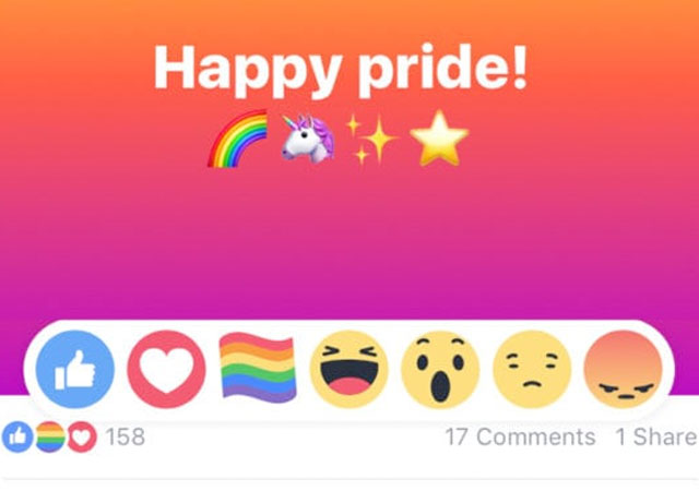 Facebook elimina la reacción LGBT de sus publicaciones en 2018