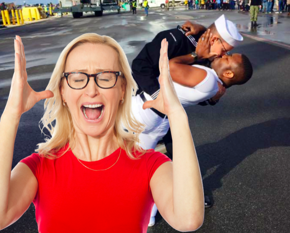 Quejas de telespectadores por la emisión del beso de bienvenida de un marinero gay