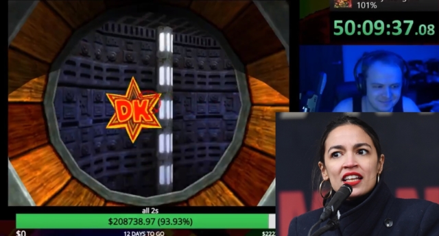 Alexandria Ocasio-Cortez apoya derechos trans en stream de Donkey Kong