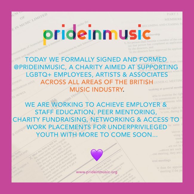 Pride In Music, nueva red LGBT+ para apoyar a artistas gays 2