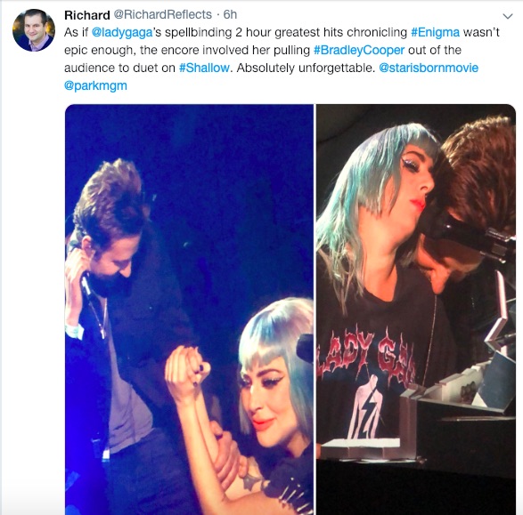 Lady Gaga y Bradley Cooper cantan 'Shallow' en directo por 1ª vez 2