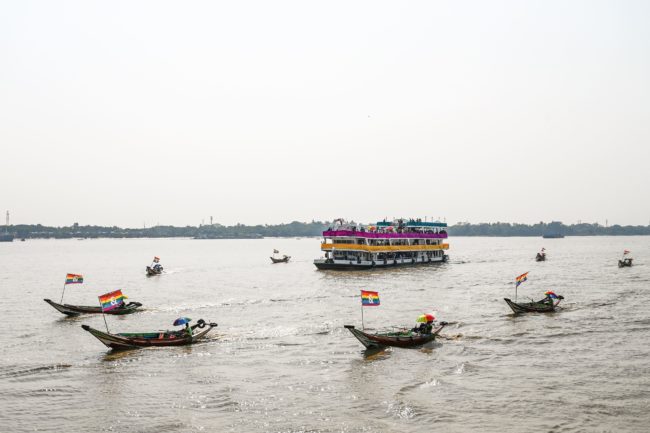 Birmania celebra el Orgullo con el primer desfile de barcos de la historia 2