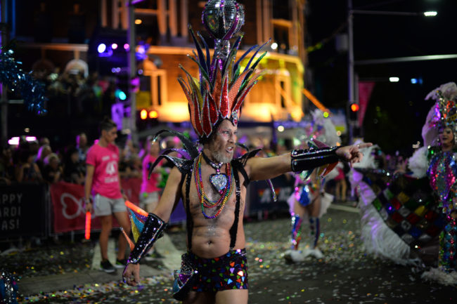 Purpurina prohibida en el Mardi Gras de Sydney, el mayor Orgullo de Australia 2