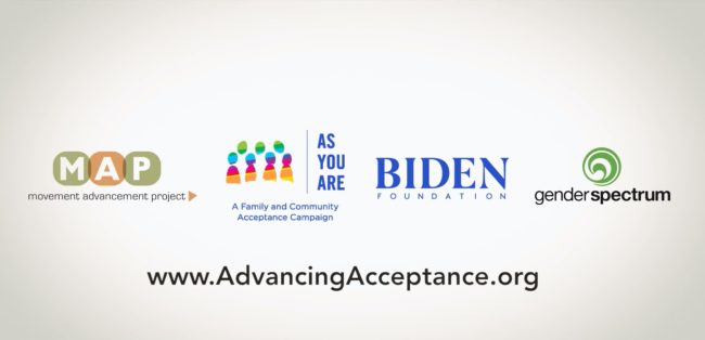 Campaña para que las familias acepten a jóvenes trans de la Fundación Biden 2