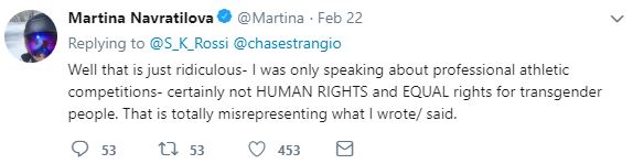 Comentarios tránsfobos de Martina Navratilova, usados en contra de derechos LGBT 2