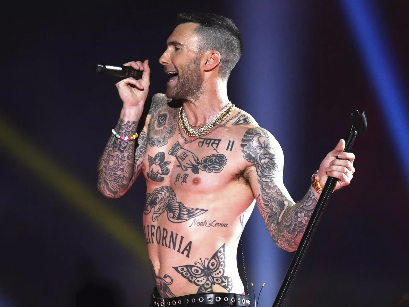 La actuación de Maroon 5 en la Super Bowl 2019 1