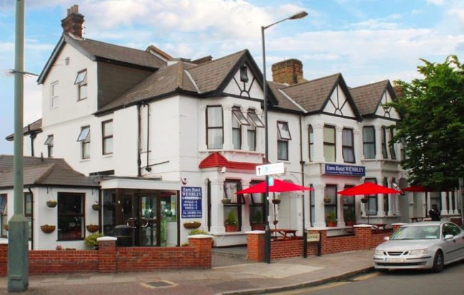 The Euro Wembley Hotel where a man allegedly threatened to murder a gay couple 
