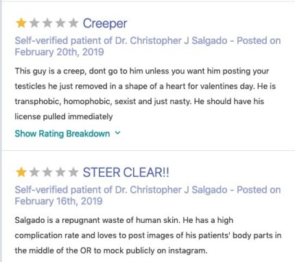 Cirujano despedido por 