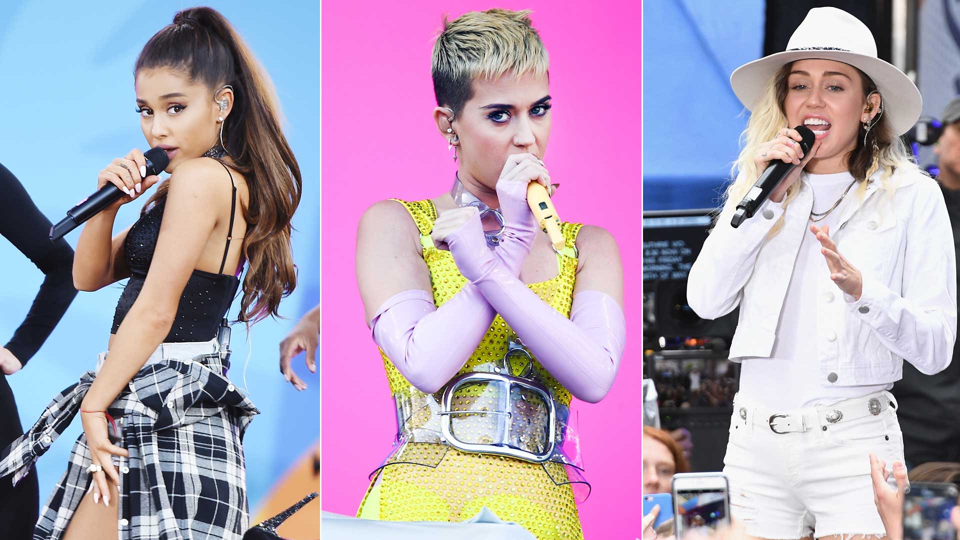 Ariana Grande, Katy Perry y Miley Cyrus juntas en 'Earth'