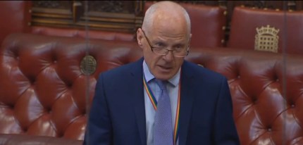 Lord Cashman responded to a homophobic letter in the House of Lords