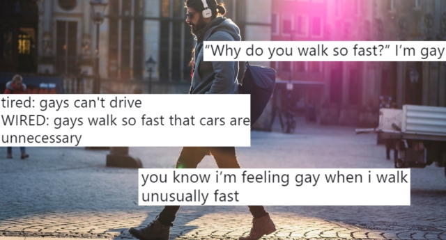 Los gays caminan más rápido que los heteros