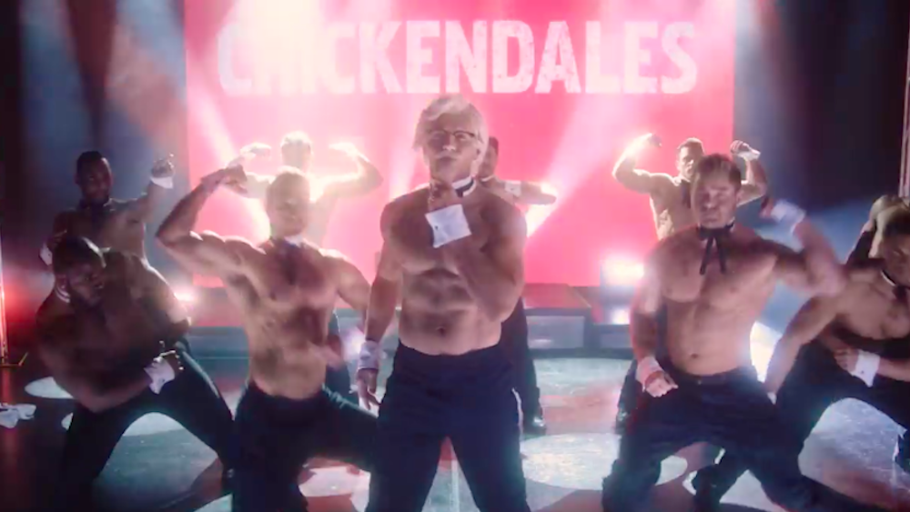 Strippers desnudos en la campaña 'Chickendales' de KFC 1