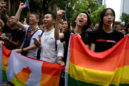 10 fotos de Taiwán celebrando la legalización del matrimonio igualitario 3