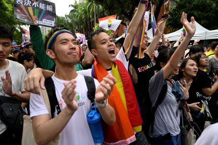 10 fotos de Taiwán celebrando la legalización del matrimonio igualitario 5