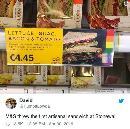 Piers Morgan critica a M&S por un 'patético' sándwich LGBT 2