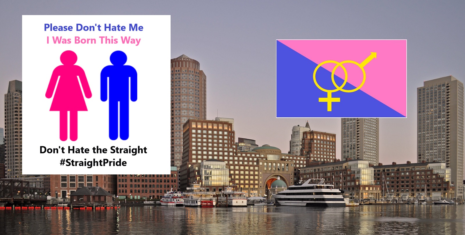 Activistas de derecha están celebrando un desfile de'Orgullo Heterosexual' en Boston