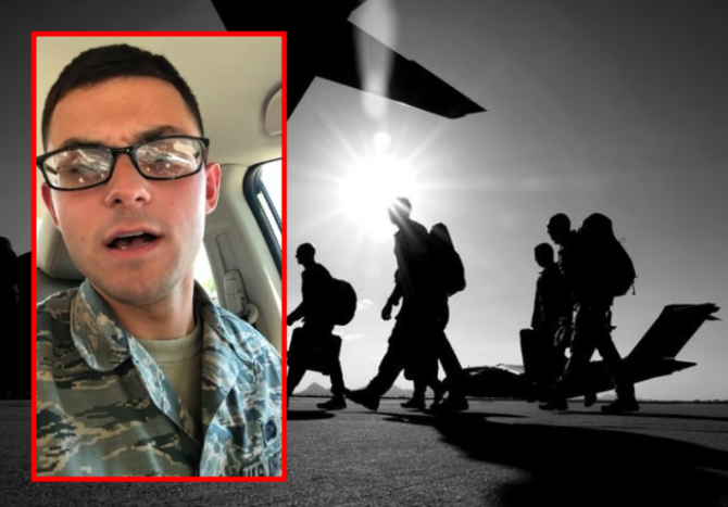 Airman publica una serie de videos profundamente inquietantes de sí mismo gritando calumnias antigay a la cámara. 1