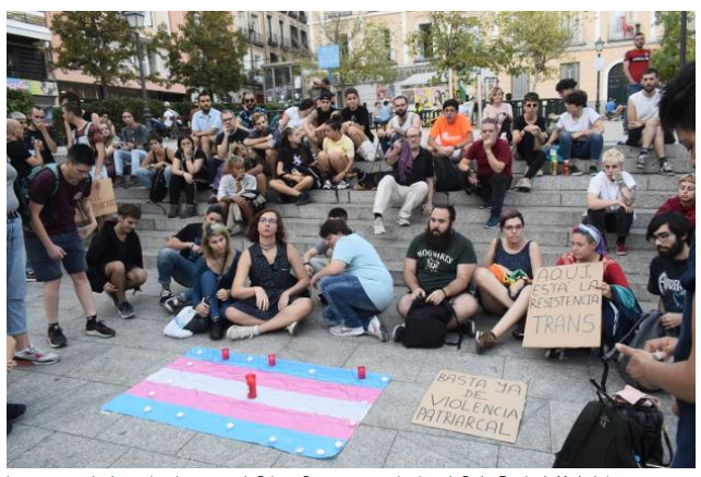 Mujer trans asesinada recordada en Madrid