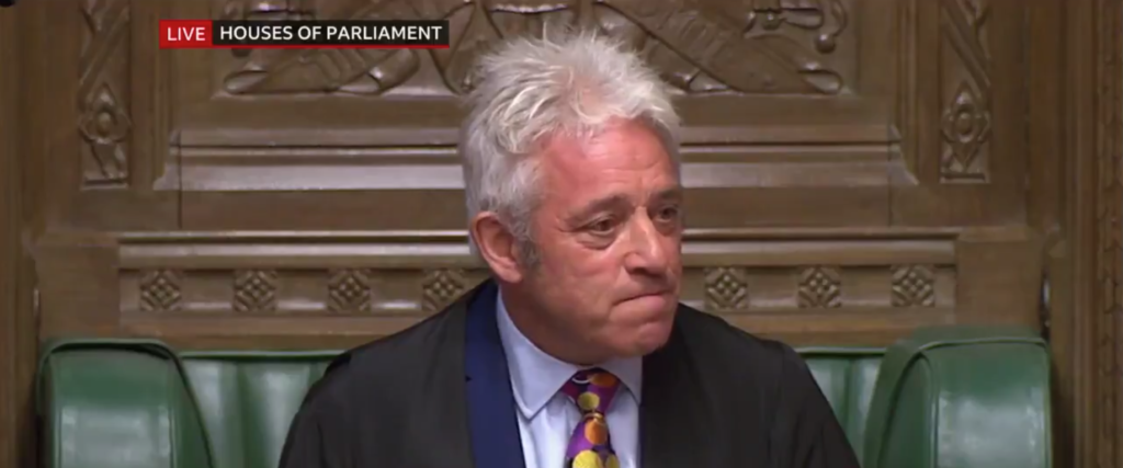 John Bercow se retira como Presidente de la Cámara de los Comunes
