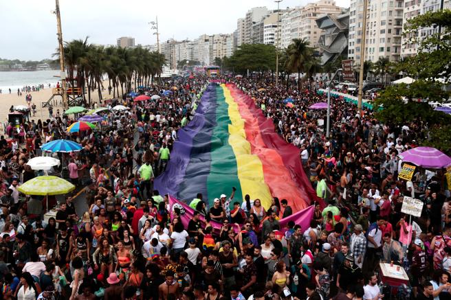 Desfile del Orgullo en Rio de Janeiro