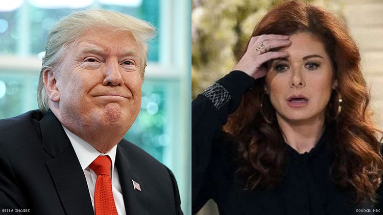 Trump quiere que Debra Messing sea despedida de 'Will & Grace'.