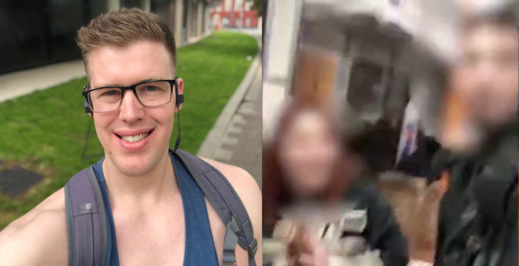 Un hombre gay se enfrentó a una pareja homofóbica