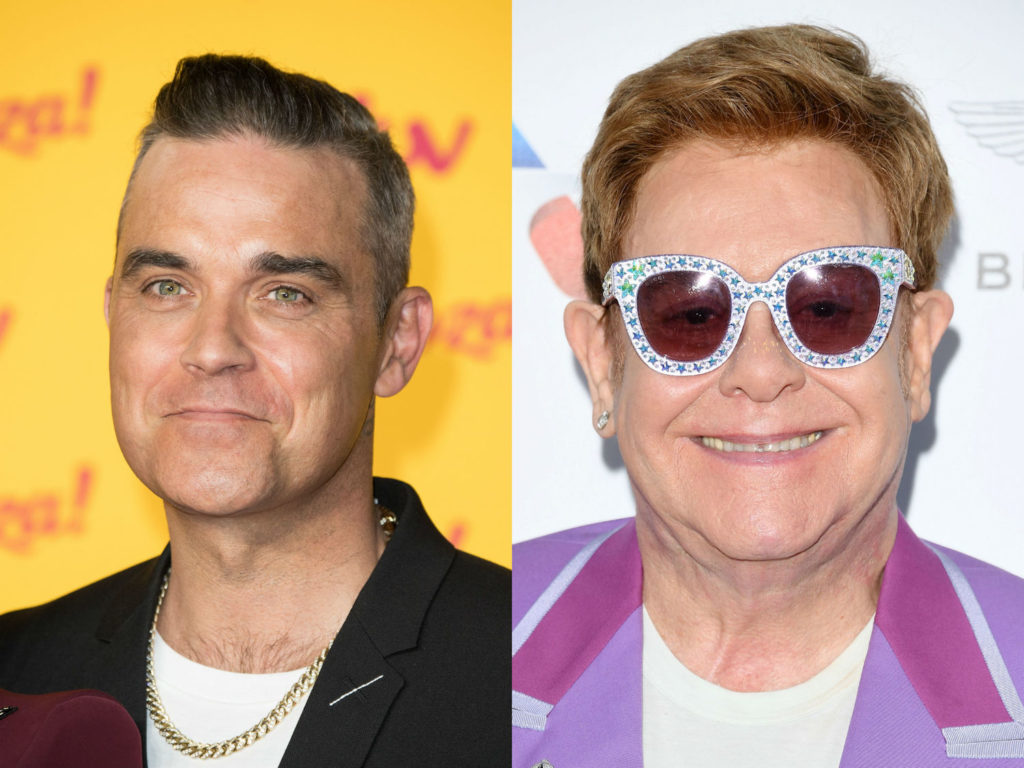 Elton John ayudo a Robbie Williams