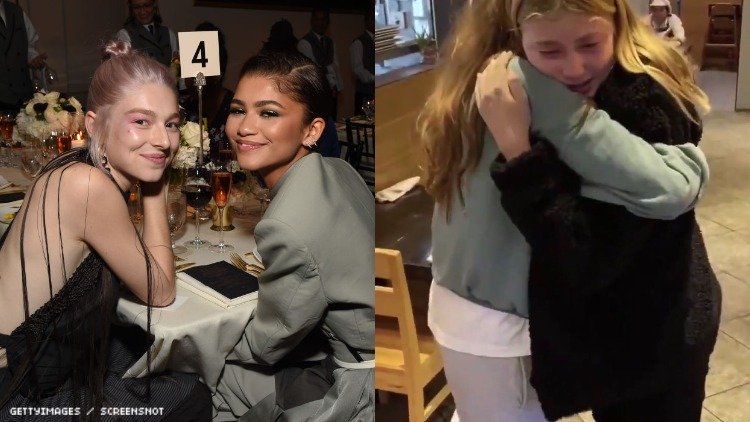 Zendaya y Hunter Schafer sorprenden a una fanEuphoria