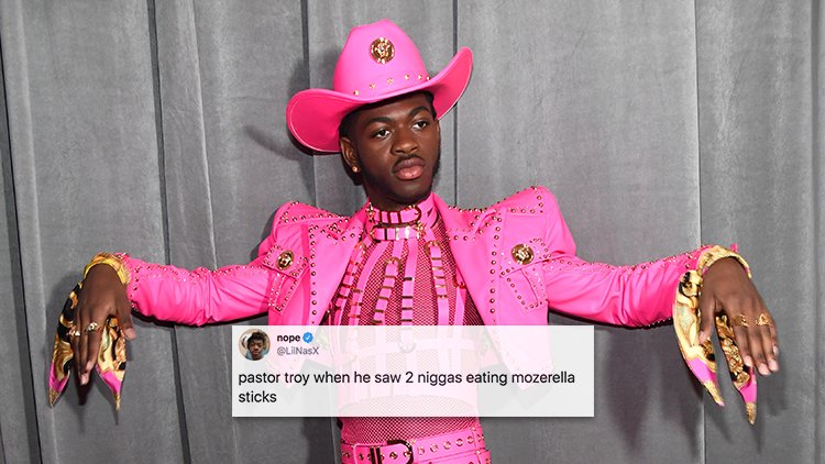 Lil Nas X Shut Down This Rapper's Homophobic Comments in the Best Way lil-nas-x-pastor-troy-homophobic-comment.jpg