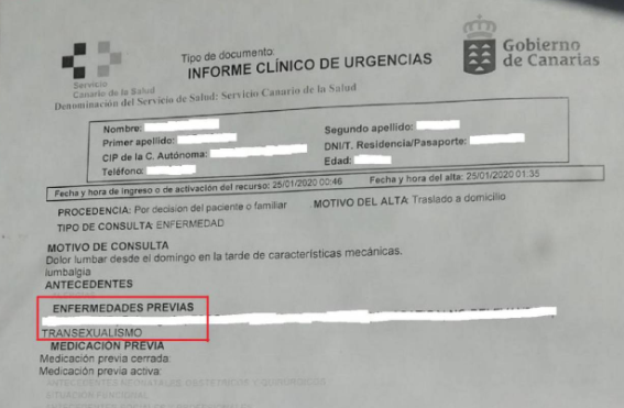 Lamentable calificativo de un medico