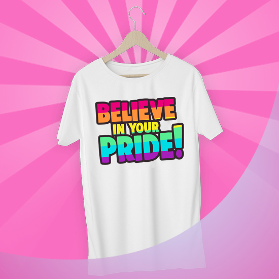 Camisetas Solidarias Stop Sida #BelieveInYourPride