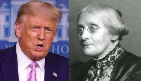 Trump pide perdón a la sufragista lesbiana Susan B Anthony