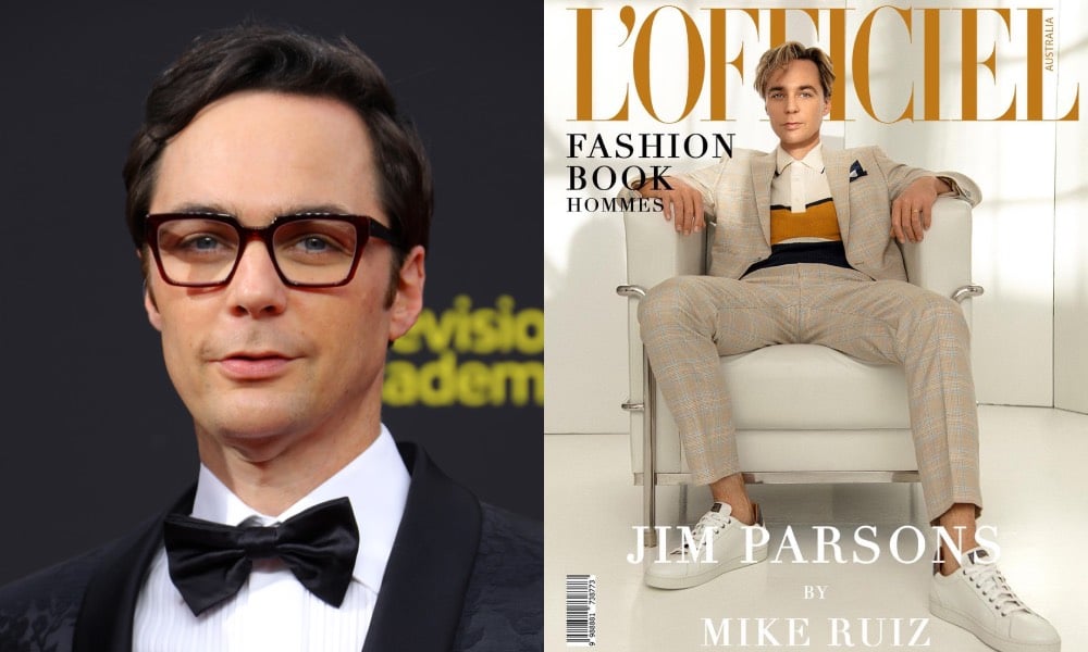 Jim Parsons, de la teoría del Big Bang, inspira confusión y sed a la vez con un dramático cambio de imagen en la portada.