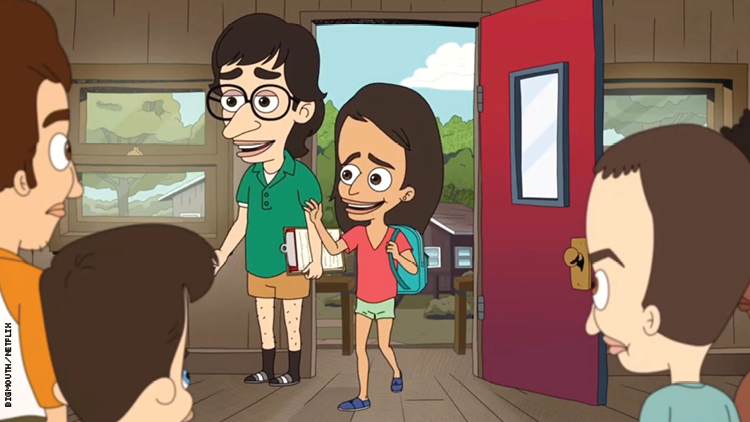 "Big Mouth" de Netflix hace bromas sobre los papeles de los transgéneros