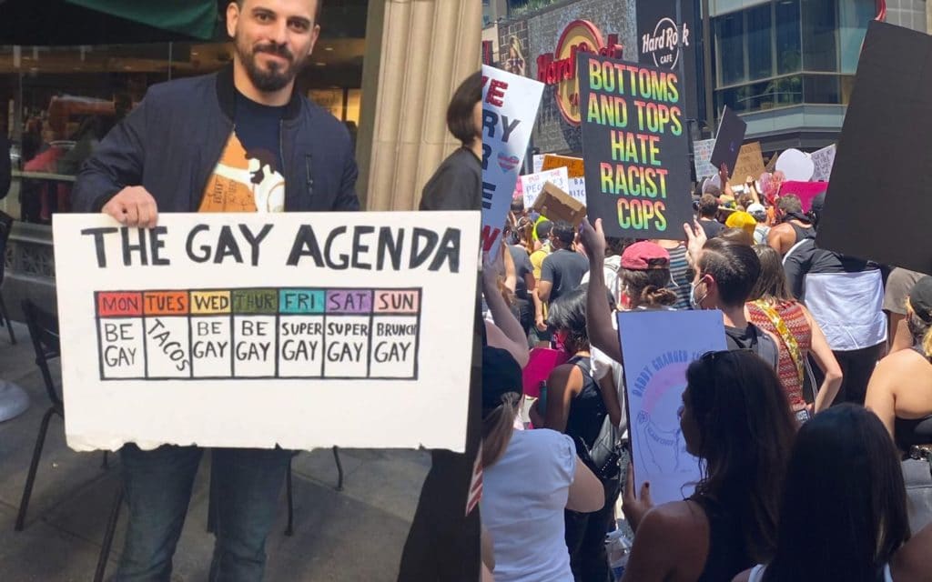 Intrépidos, francos y divertidos carteles de protesta gay que nos inspiran a todos a seguir luchando