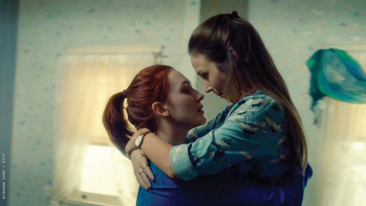 'Wynonna Earp' Will Forever Be a Gamechanger for Queer Women on TV Waverly and Nicole in "Wynonna Earp"