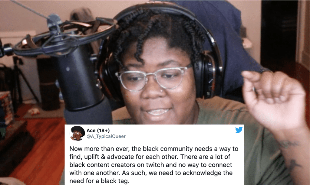 Campaña para incluir etiqueta "negra" en Twitch